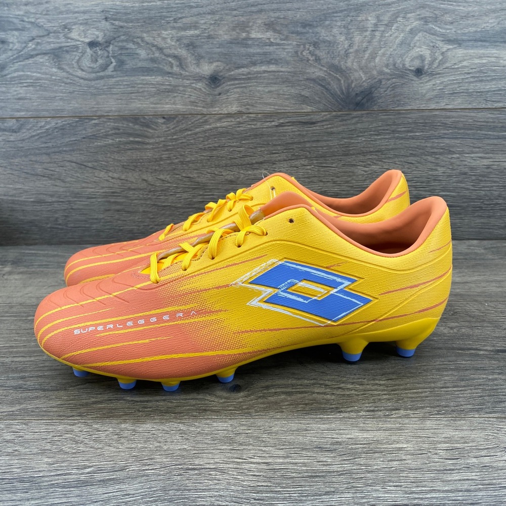 Lotto Solista 700 Soccer Cleats Mens Size 11 Yellow Orange Firm Ground FG Shoes